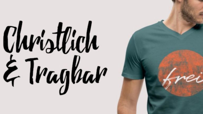 Titelbild mit Schriftzug und TShirt